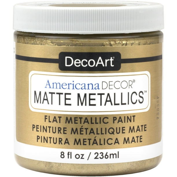 DecoArt Americana Decor Matte Metallic Paint, Champagne
