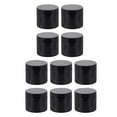 thumbnail image 1 of Miangastore 10 Pcs Practical Empty Storage Jars Refillable Tooth Powder Storage Containers (Black), 1 of 8