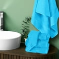 thumbnail image 2 of BELIZZI HOME Ultra Soft 6 Pack Cotton Towel Set, Contains 2 Bath Towels 28x55 inch, 2 Hand Towels 16x24 inch & 2 Wash Coths 12x12 inch, Ideal for Everyday use, Compact & Lightweight - Turquoise Blue, 2 of 7