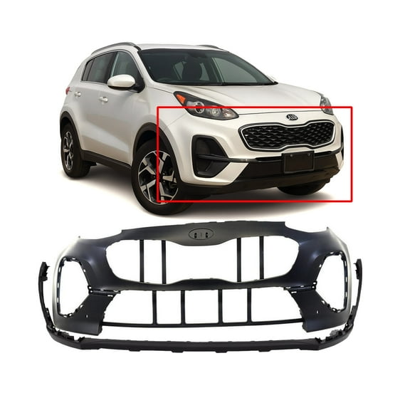 DCP Front Bumper Cover Kit For 2020-2022 Kia Sportage FWD W/Park Hls KI1000207