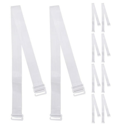 HOMEMAXS 10pcs Clear Bra Shoulder Straps Adjustable Bra Straps Women Bra Shoulder Straps Invisible Bra Straps Clear Lingerie Straps Bra Straps Adjustable Bra Shoulder Strap for Women