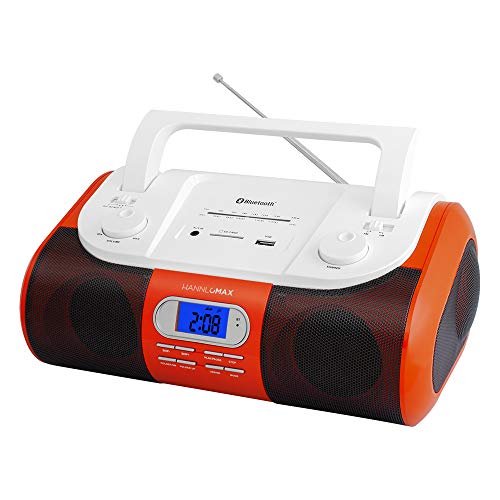 HANNLOMAX HX-509R Radio AM/FM portatil, Bluetooth, ranura US