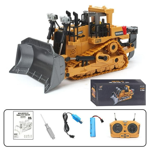 ZOUBAOQ RC Excavator 2.4G Remote Excavator Dump Truck RC Model Car Toy Professional Construction Alloy Vehicle Simulation