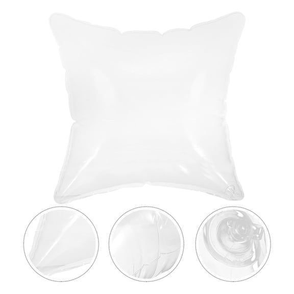 BESTOYARD Transparent Inflatable Cushion Portable Sofa Cushion Easy Inflate Outdoor Pillow Insert