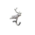 thumbnail image 2 of Handcrafted Model Ships K-9050-Silver Rustic Silver Cast Iron Decorative Bird Hook, 6 in., 2 of 2