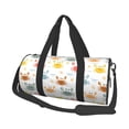 thumbnail image 1 of Balery Colorful Crabs Bolsa de Gimnasio para Mujeres y Hombres, Bolsa de Viaje Impermeable, Bolsa de Fin de Semana con Compartimento para Zapatos y Bolsillo Húmedo, 1 of 6