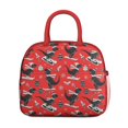 thumbnail image 2 of Womens Red Cartoon Dinosaurs Skiing Pattern Lunch Box for Work,Insulated Lunch Bag for Women,Loncheras Para Mujer,Leakproof Adult Lunch Bag for Work,Beach,Travel,Picnic,Camping, 2 of 7