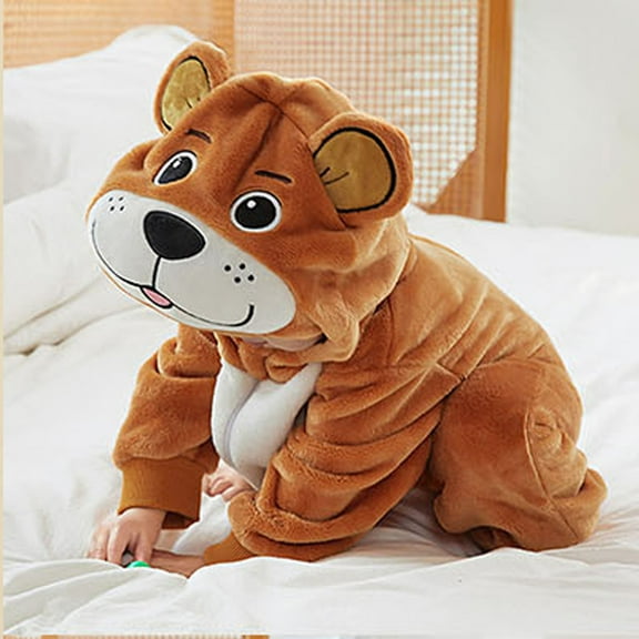 Baby Halloween Hooded Jumpsuit Toddler Animal Outfits Long Sleeve Romper Halloween Outfitss for Boy Baby Outfitss 2-3 Years