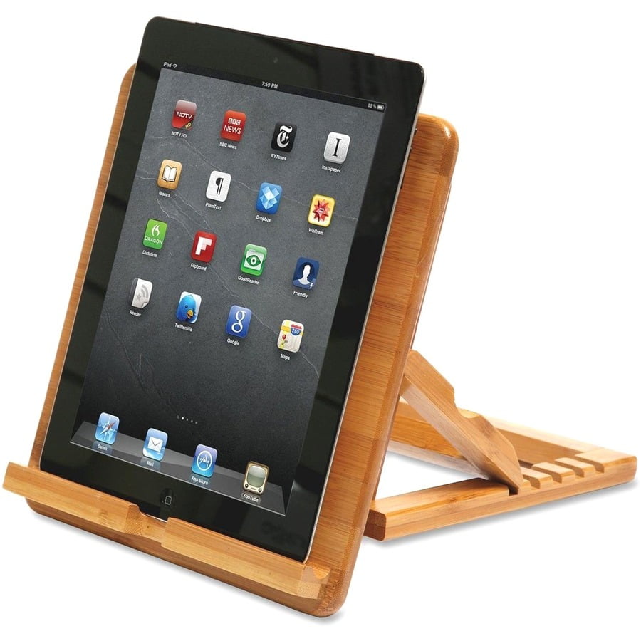 bamboo tablet stand