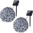 thumbnail image 3 of Joomer Luces solares navideñas, 72 pies x 2 paquetes, 200 LED, 8 modos, luces solares de cadena, luces solares impermeables para decoraciones navideñas (blanco), 3 of 4
