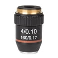 thumbnail image 1 of qifei Lentille Objectif Achromatique Noire 195 Adaptée pour microscope Biologique RMS20.2mm, 1 of 10