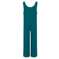 thumbnail image 5 of NMMUED Linen Jumpsuits for Women Travel Jumpsuits for Women Casual Jumpsuits for Women Flowy Jumpsuits for Women Sleeveless Jumpsuits for Women, Blue XXL, 5 of 5