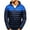 Blue, variant on Brondbend Men's Coats Men's Fall Jacket Hooded Long Sleeved Zipper Pocket Outerwear Multicolor Thick Jacket Loose Fit Travel Tops Black
