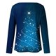 thumbnail image 5 of Camisas de Navidad Para Mujer Tops de Cuello Redondo Blusa de Manga Larga Con Estampado de Árbol de Moda Odeerbi  ODB194460, 5 of 5