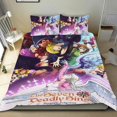 thumbnail image 1 of Los Siete Pecados Capitales Conjunto de sábanas temático, trío de piezas, cómodo y amigable con la piel, diseño único, regalo de decoración para el hogar para familiares, amigos y fans,135cm *200cm, 1 of 6