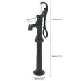 thumbnail image 2 of 26.38*6.22" Hand Water Pump with Stand Cast Iron for Outdoor Well Garden Farm Irrigation, 2 of 12