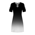 thumbnail image 4 of Vestidos Para Mujer Vestidos Casuales Adelgazamiento Empate en La Espalda Impreso Mangas Cortas Vestido de Hombros Descubiertos Odeerbi ODB158167, 4 of 5