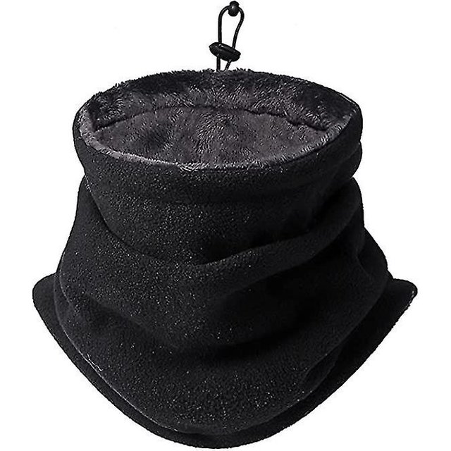 Neck Warmer Men Women Neck Gaiter, Winter Neck Scarf Cut Neck Warmer Men Wind Skiing Elastic Thick Soft Mesh Lining Fleece Neck Warmer Breathable Moto