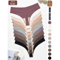 thumbnail image 1 of Tangas Sin Costuras Para Mujer Plus Size, Paleta Multicolor, 10 Piezas, 1 of 6
