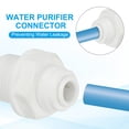 thumbnail image 3 of Uxcell Water Purifier Straight Quick Connector 3/8" NPT Male x 1/4" OD Tube, White 10 Pcs, 3 of 7