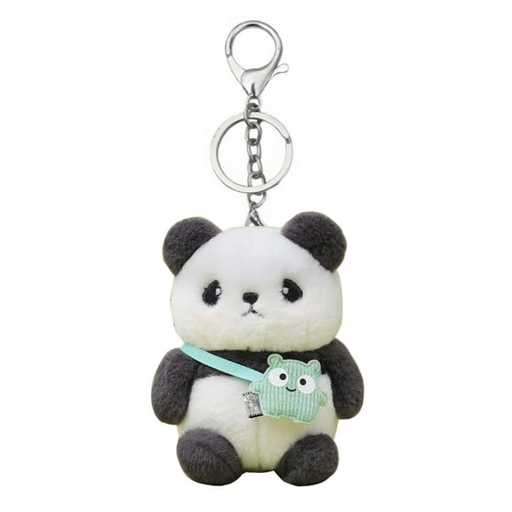 Yokua Cute Panda Keychain Panda Keyring Plush Keychain Stuffed Keychain Bag Pendant