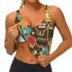 thumbnail image 3 of Fotbe Robot and Monsters Sujetador Deportivo Largo sin Aros para Mujer con Almohadillas y Soporte Medio, Transpirable y Absorbente, Camiseta Tipo Chaleco o Tank Top-Large, 3 of 8