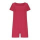 thumbnail image 3 of Sudadera de Color Sólido de las Mujeres, Manga Corta Romper de Ajuste Suelto con Bolsillos Dobles Y Detalle de Costura para el Verano Y los Viajes, Traje de Juego Casual, 3 of 6