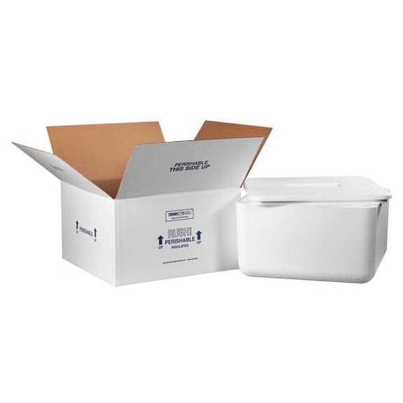 SSBM 17" x 17" x 9" White Corrugated Insulated Shipping Containers & Supplies Shipping Packing 1 / CASE