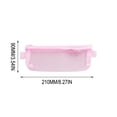 thumbnail image 3 of Estuche de malla transparente para lápices – Bolsa portátil para lápices para exámenes, organizador de papelería de gran capacidad para bolígrafos y útiles escolares, estuche transparente para uso e, 3 of 6