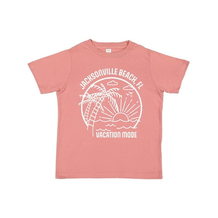 

Inktastic Summer Vacation Mode Jacksonville Beach Florida Gift Toddler Boy or Toddler Girl T-Shirt