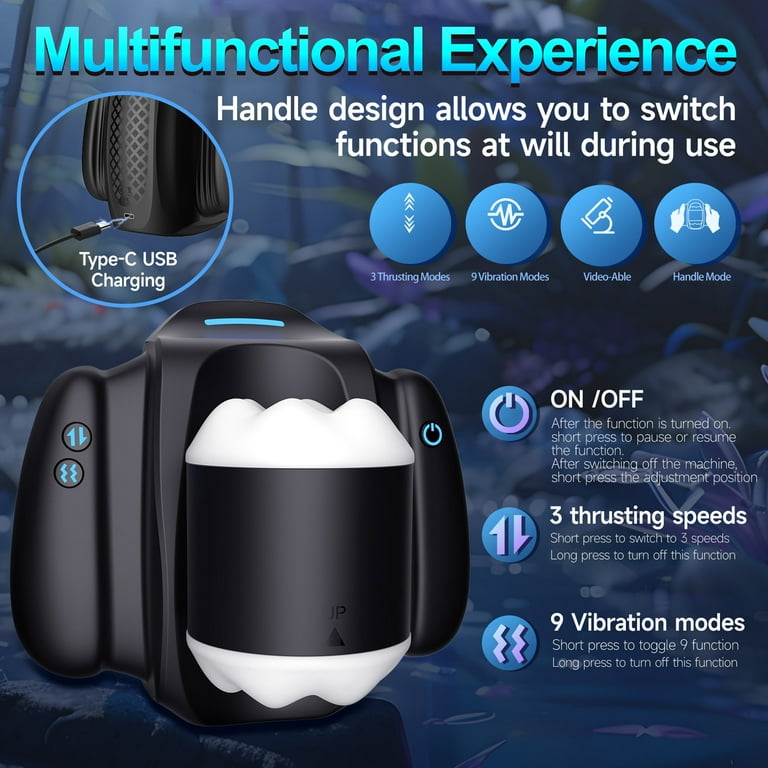 AYIYUN Thrusting Male Masturbator Sex Toys for Men 2 in 1 Stroker 3  Telescopic & 10 Vibrating Modes Automatic Adult Toy for Self-Pleasure  Masturbation - Walmart.com