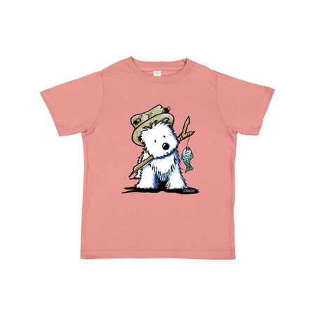 

Inktastic Westie Fishing Buddy Gift Toddler Boy or Toddler Girl T-Shirt