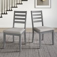 thumbnail image 2 of Castle Place Classic Wooden Dining Chair, Set of 2, Grey, 2 of 8