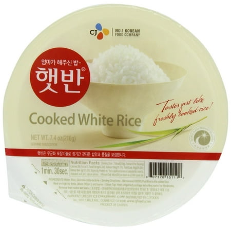 Cooked White Rice 200g / instant rice/korean food / 300 kcal/fast cooked (White Rice, 12 Pack) (Best Korean Rice Brand)