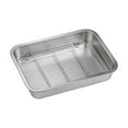 thumbnail image 2 of LEFU for Stainless Steel Baking Pan with Cooling Rack Set - Multi-Size Roasting Tray for Oven Kitchen BBQ Cake Cookies Vegetables - Rust-Proof Dishwasher Safe Bakeware (23x17x5cm), 2 of 8