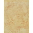 thumbnail image 2 of Circle of Gaetano Gandolfi 19x24 Black Ornate Framed Double Matted Museum Art Print Titled: Head of a Young Man, 2 of 5