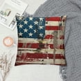 thumbnail image 2 of PRATYUS Pillow Cover America Flag Patriotic Home Decor for Sofa Livingroom Couch Bed Decorative Throw Pillow Case Gift 20x20in, 2 of 5