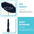 thumbnail image 2 of FUNDAZE 10ft Outdoor Patio Umbrella with Tilt & Crank, Heavy Duty Round Sun Umbrella for Garden, Poolside, Deck, Backyard，Navy Blue, 2 of 8