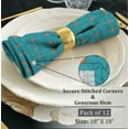 thumbnail image 6 of Ruvanti Cloth Napkins Set of 12 Cotton 100%, 18x18 inches Napkins Cloth Washable, Soft, Absorbent. Cotton Napkins for Parties, Christmas, Thanksgiving, Weddings, Dinner Napkins Cloth - Combo, 6 of 10