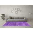 thumbnail image 3 of Ahgly Company Indoor Round Oriental Purple Industrial Area Rugs, 3' Round, 3 of 4