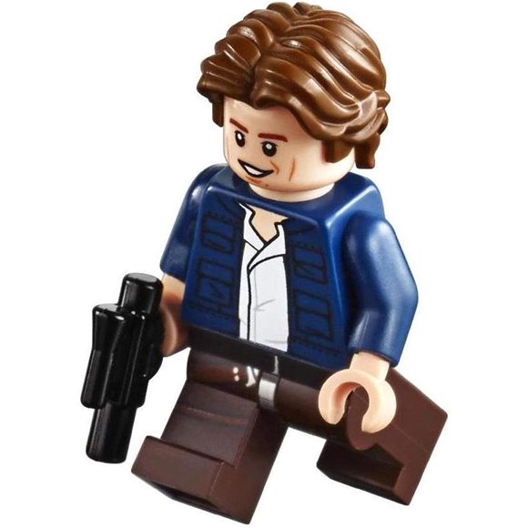 LEGO Parts: Star Wars Han Solo Minifig with Blaster from UCS Slave 1