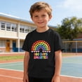 thumbnail image 6 of Boys' 100 Days of School Shirt, 100 Days Smarter Rainbow Graphic T-Shirt, Soft Cotton Tee for Kids,Size 5 T, 6 of 9