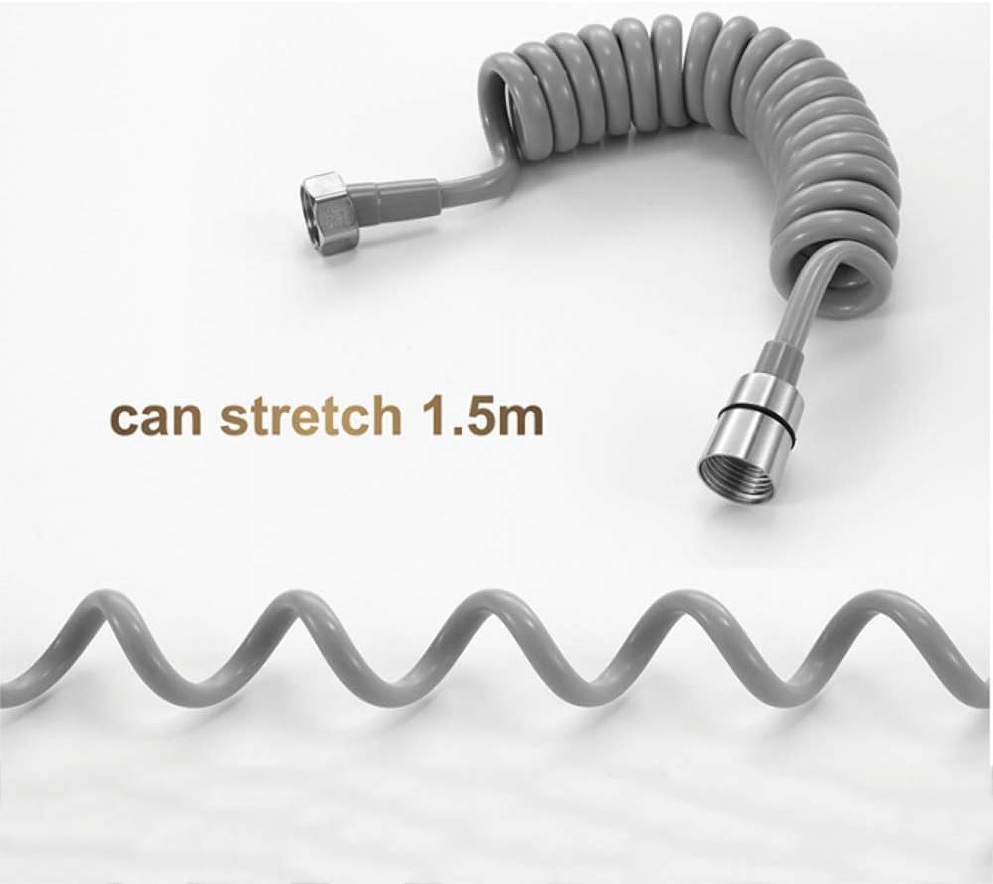 Bidet Sprayer with Two Water Flow Modes Brushed Stainless Steel Portable Cloth Diaper Washer Shower Sprayer Set Wall Mounted Bathroom Shower Bidet Tap for Personal Hygiene, Floor Cleaning
