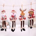 thumbnail image 2 of Muñeco de Navidad de Papá Noel, adornos navideños para el hogar, adornos navideños de alce, decoración del árbol de Navidad, regalos de Navidad Natal 2023, 2 of 4