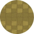 thumbnail image 1 of Ahgly Tapis Rond Lavable en Machine Intérieur Transitionnel Brun Bronze Foncé, 7 Pieds Rond, 1 of 7