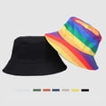 thumbnail image 5 of Ettsollp Bucket Hat for Uv Protection Colorful Reversible Basin Hat for Sun Protection Style Adjustable Wide Brim Fisherman Hat for Outdoor Activities, 5 of 8