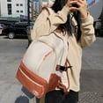 thumbnail image 4 of Nylon Waterproof Women Backpack Contrast Color Travel Backpack Trend Design Storage Backpacks Large Capacity Boobags Sac à dos scolaire, 4 of 7