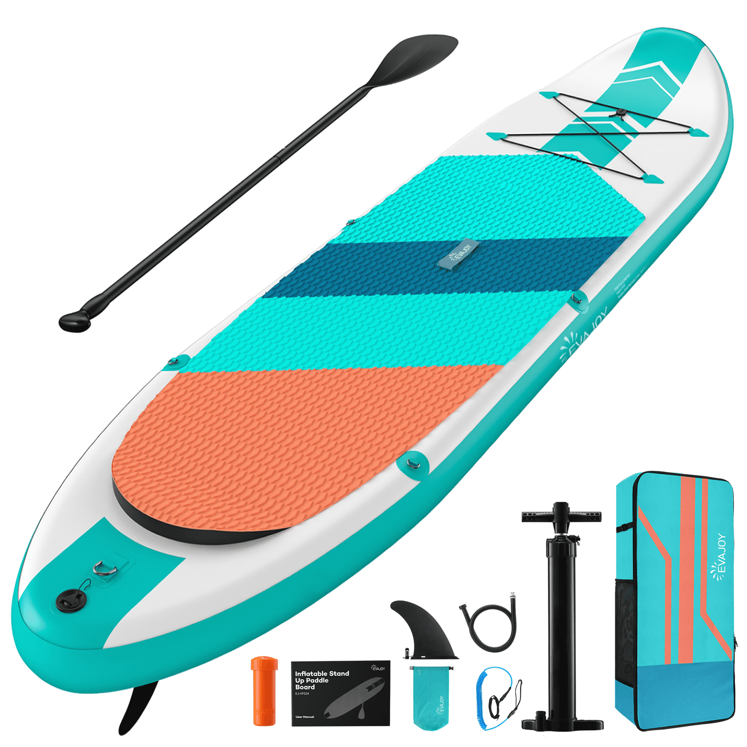 10.8 ft. Inflatable Stand Up Paddle Board, Round Paddleboarding, Pump & Accessories Pack - Walmart.com