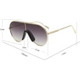 thumbnail image 4 of Oversized One Piece Sunglasses For Women Men Fashion Vintage Sun Glasses Punk Large Shield Goggles, 4 of 7