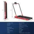 thumbnail image 3 of Superfit 2.25HP 2 in 1 Folding Under Desk Treadmill W/ Remote Control APP, 3 of 9